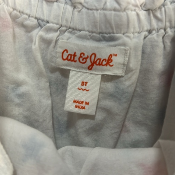 EUC Cat & Jack red white blue star romper, size 5t - Picture 4 of 4